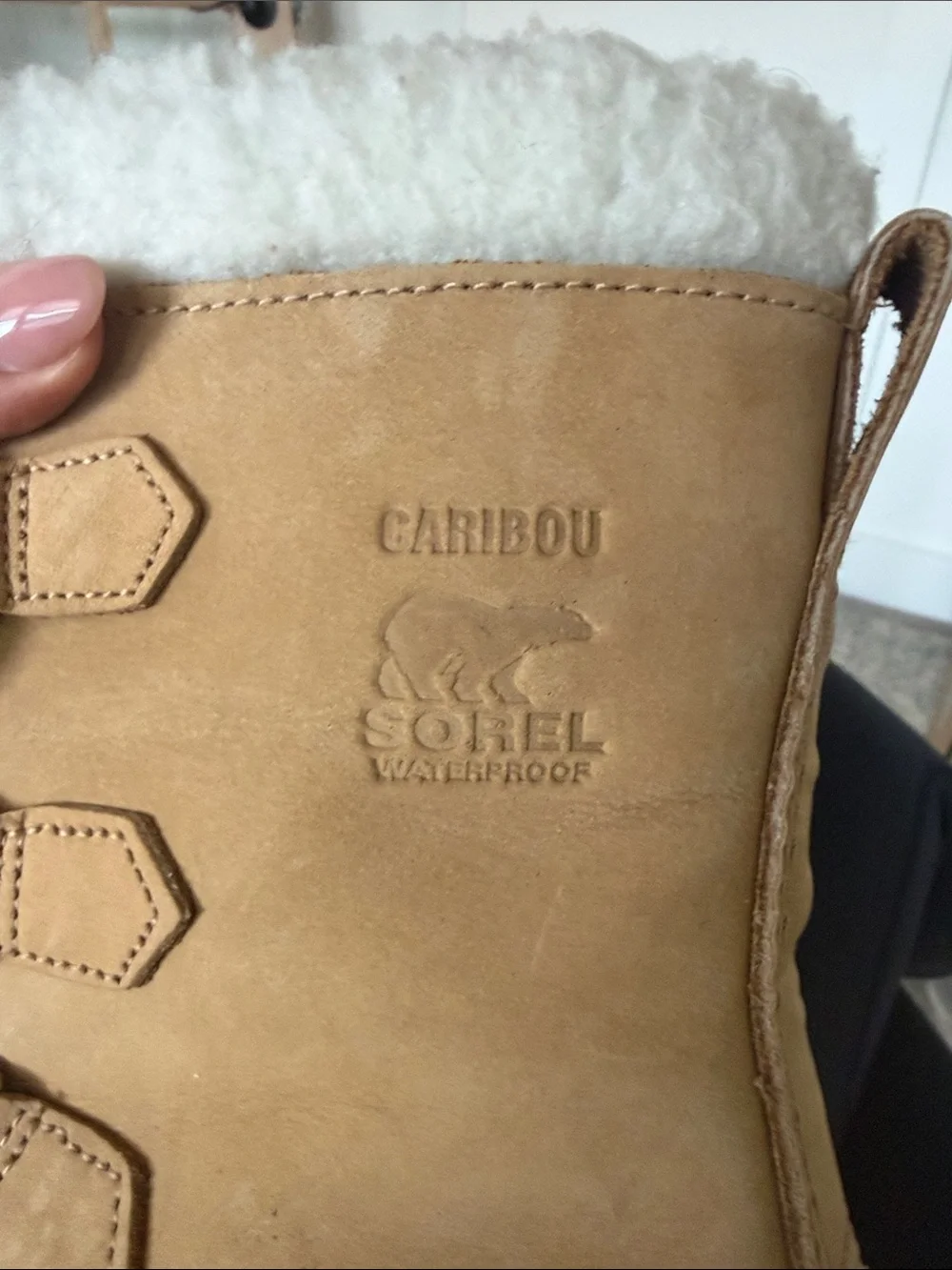 Sorel Kids Black, Tan & White Insulated Lace-Up Snow Boots